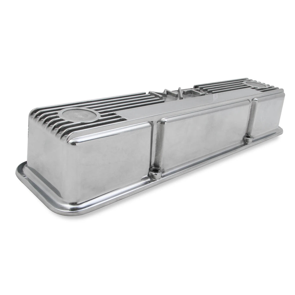 SBC M/T Valve Cover Set - Polished