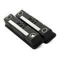 SBC M/T Valve Cover Set - Black Krinkle