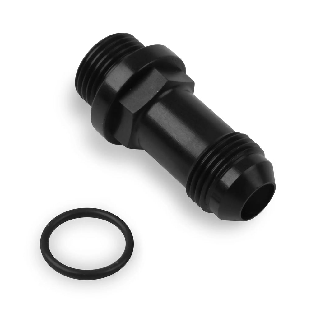 FUEL INLET FITTING (LONG -6 STYLE) BLACK