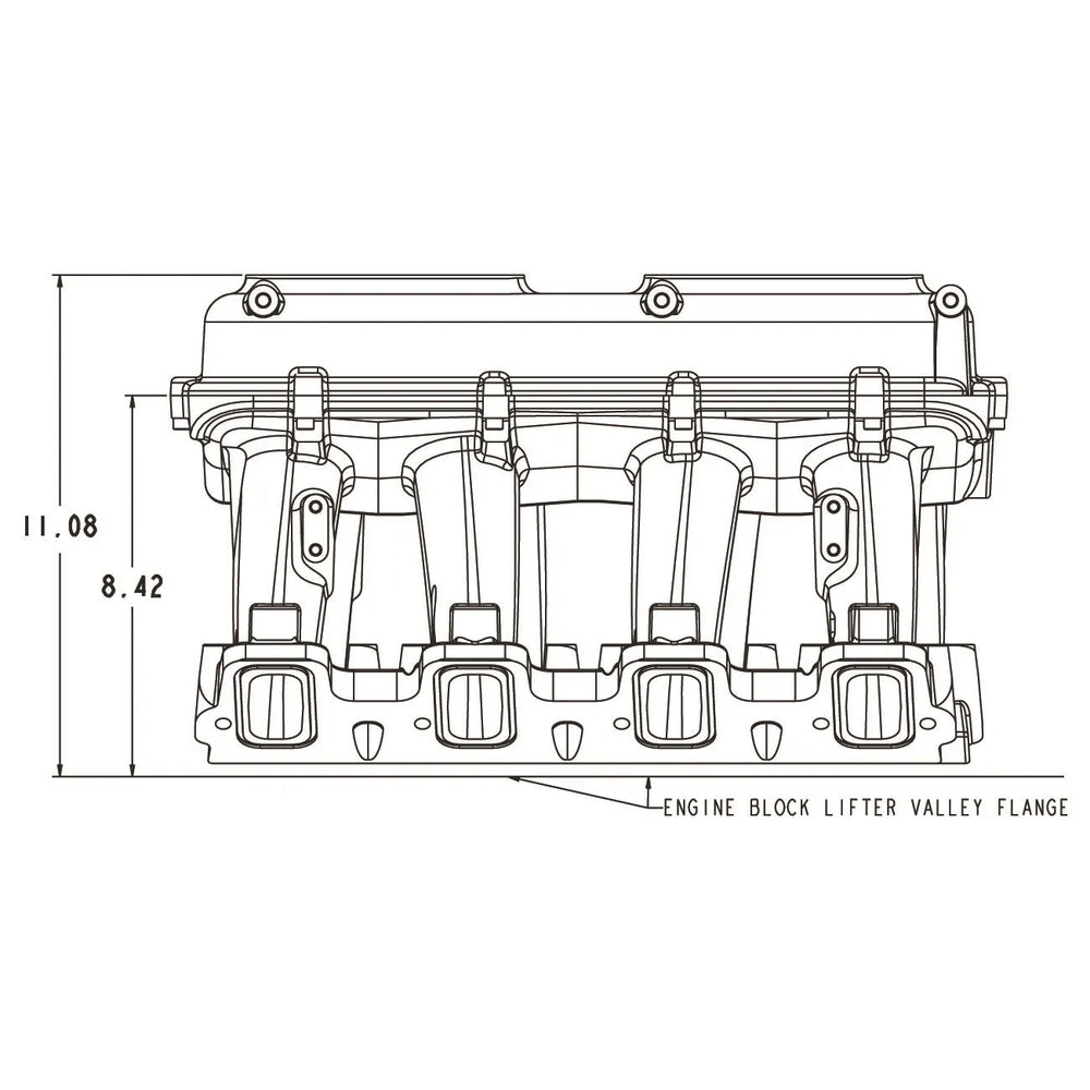 LS3 HI-RAM, INTAKE MANIFOLD EFI 2 X 4150