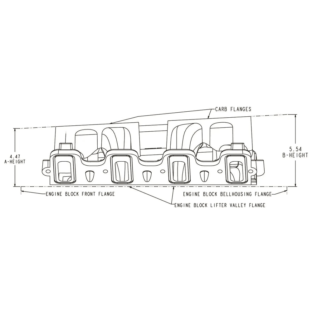 LS1/LS2 DUAL-QUAD INTAKE MANIFOLD, EFI -