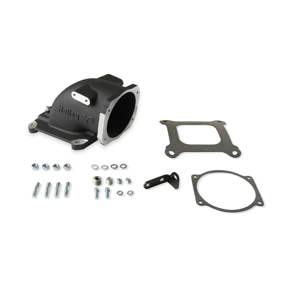 Intake Elbow 4150 GM LS TB Flange - Black