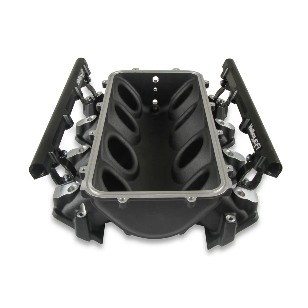 BASE MANIFOLD & RAILS, LS3 LO RAM, BLACK