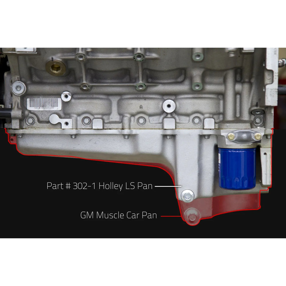 GM Retro Fit Oil Pan - LS Engines - Black