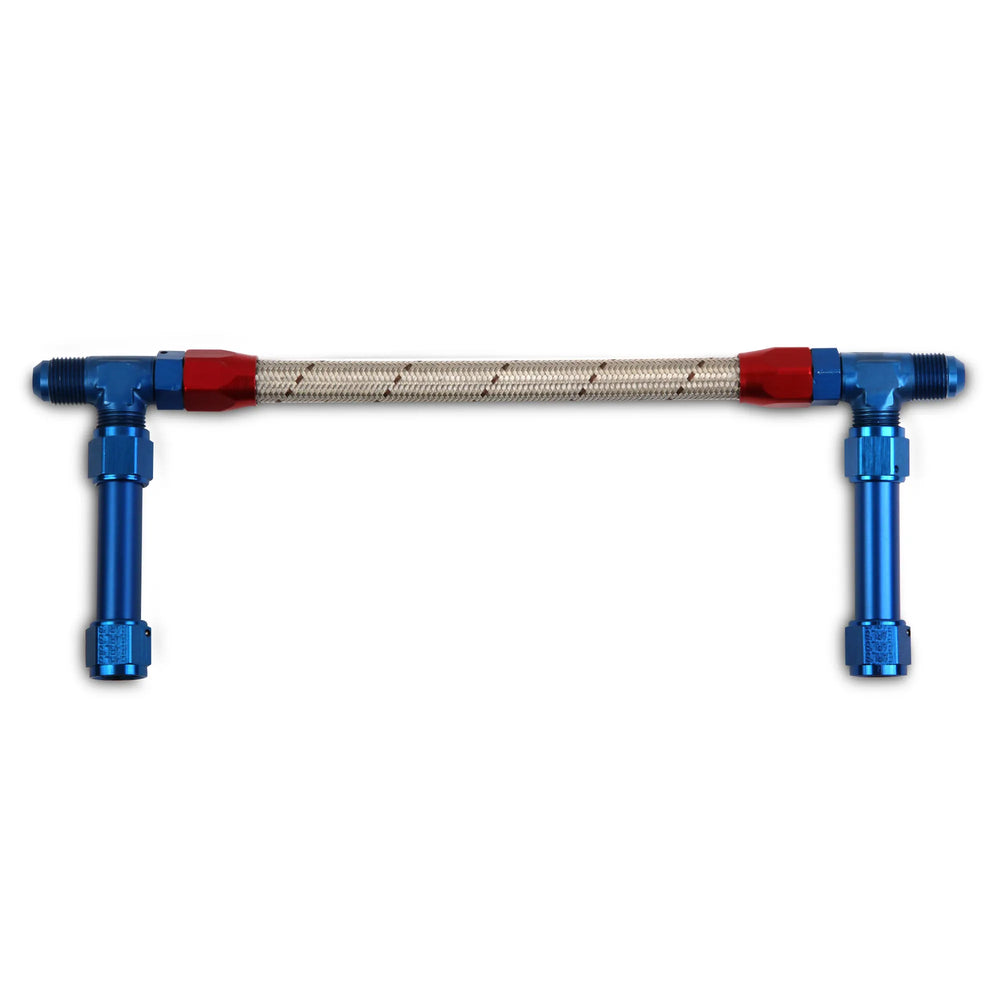 -8AN DUAL FEED W/STAINLESS HOSE - DOMINA