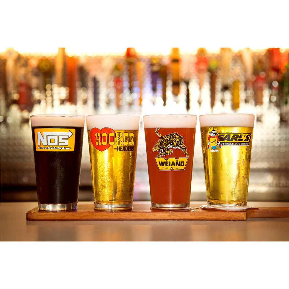 16OZ GLASSES ASSORTMENT W/LOGO-4PK