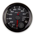 21/16 OIL PRESSURE GAUGE 0100PSI CAN BLACK