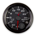 21/16 VACUUM/BOOST GAUGE 30INHG30PSI CANBLACK