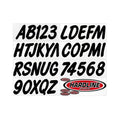Hardline black auto part