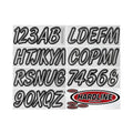 Hardline black auto part