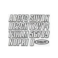 Hardline black auto part
