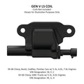 5TH GEN LS REMOTE COIL RELOCATION BRACKET BLACK