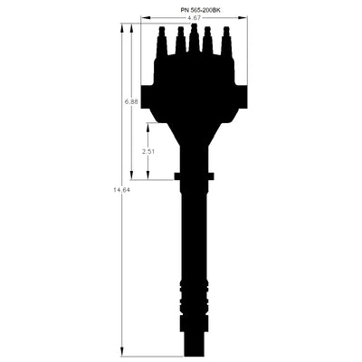 Holley black auto part