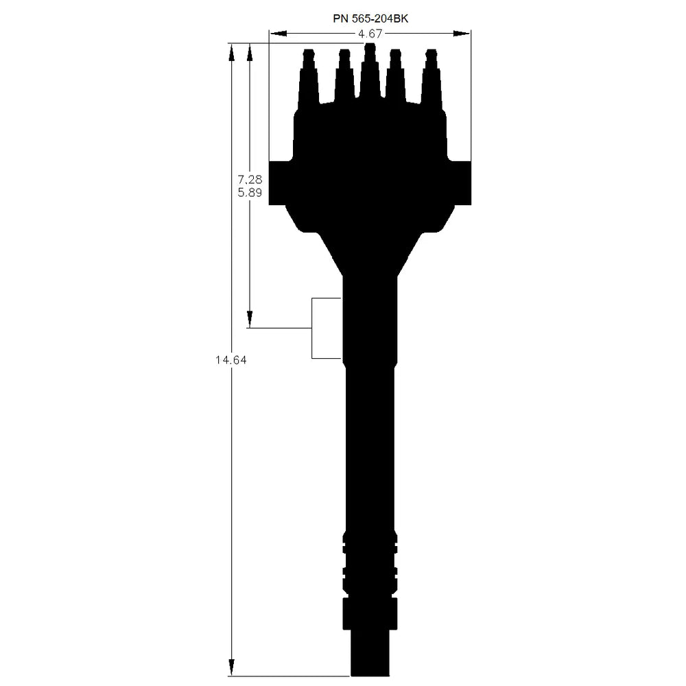 Dist., Dual Sync., BBC Tall Deck, Black