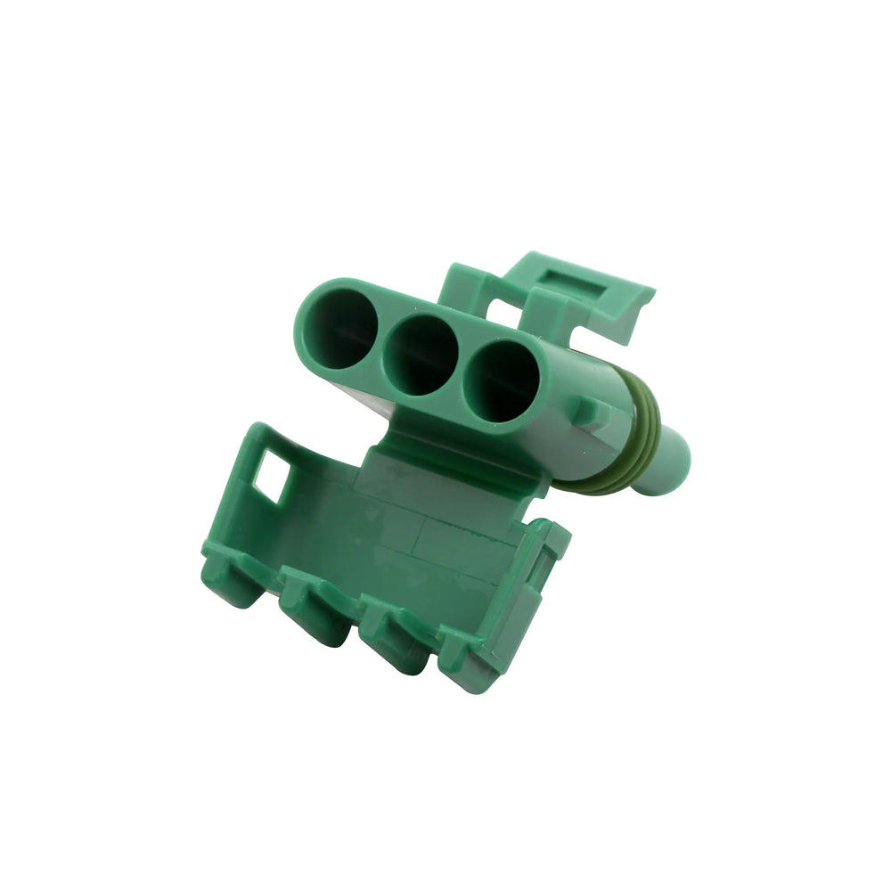 WEATHER PACK, 3 CAVITY, TOWER, GREEN