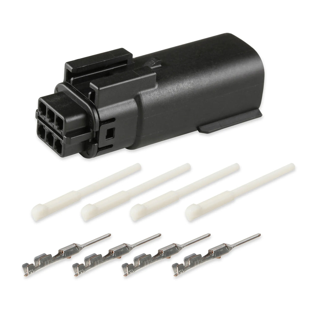 MX 150, 6 CAVITY, MALE, BLACK