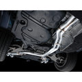 AWE Tuning cat-back exhaust detail