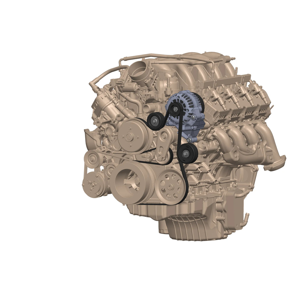 20C FORD 7.3L GODZILLA ALTERNATOR & BRACKET KIT CAST ALUMINUM
