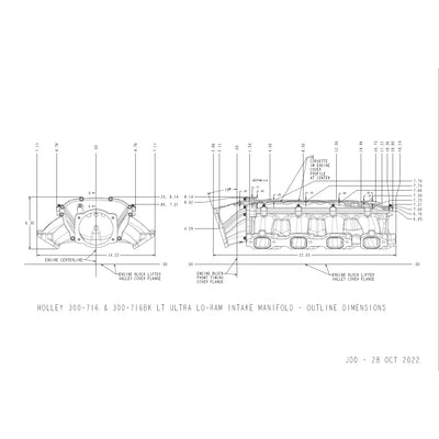 Holley black auto part