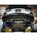 aFe cat-back exhaust installed view