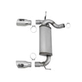 aFe axle-back exhaust detail
