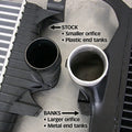 Banks Power intercooler installed view