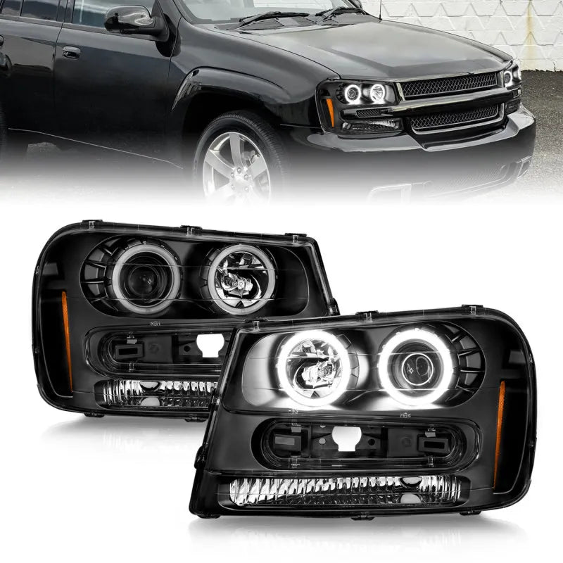 ANZO black headlights