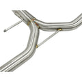 aFe cat-back exhaust installed view
