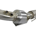 aFe downpipe close-up