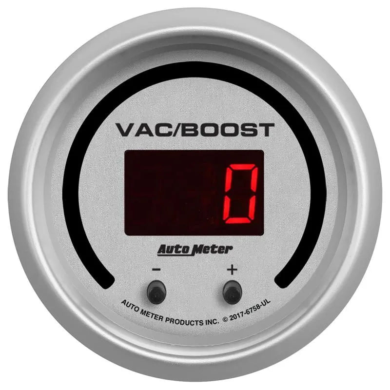 AutoMeter silver gauge