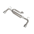 aFe axle-back exhaust installed view