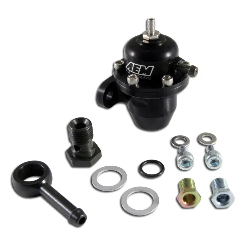 AEM black auto part