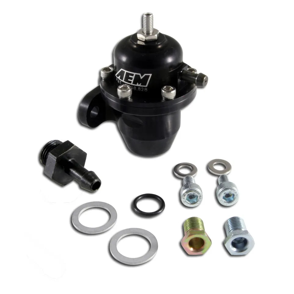 AEM black auto part