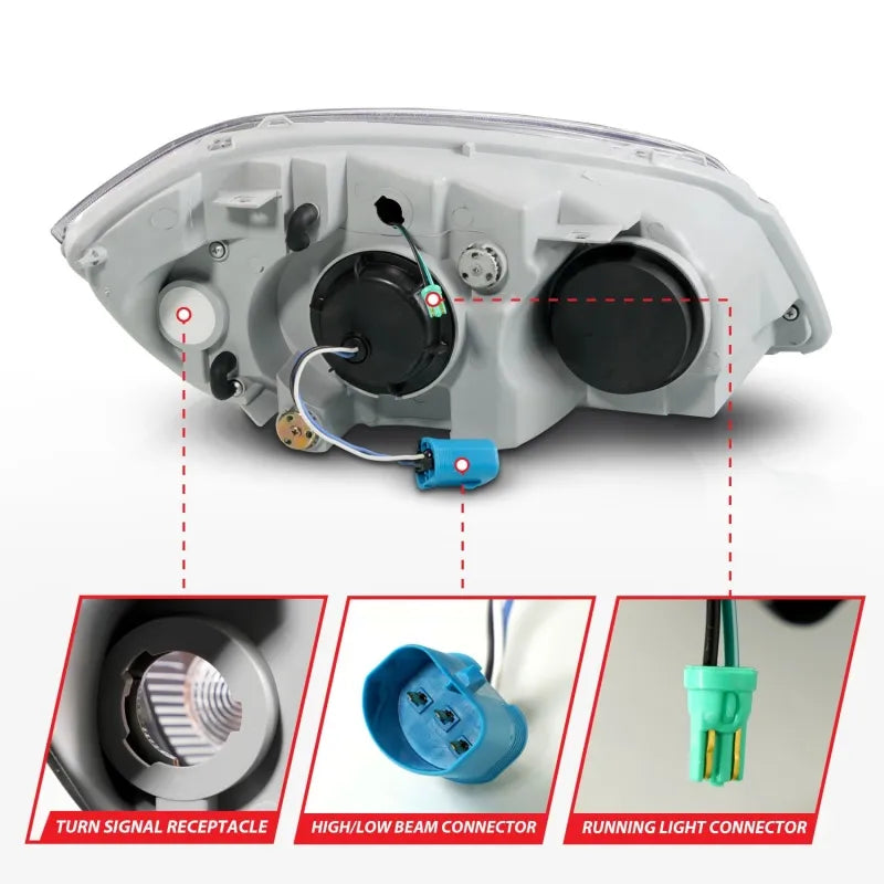 ANZO black headlights
