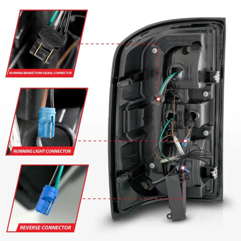 ANZO black tail light