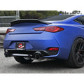 aFe axle-back exhaust installed view