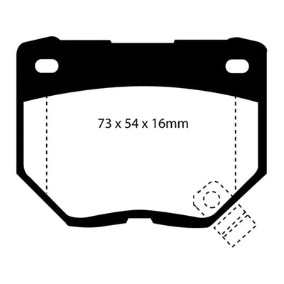 EBC red auto part