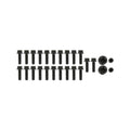 COYOTE HIRAM & ULTRA LORAM PLENUM INSTALLATION HARDWARE KIT BLACK