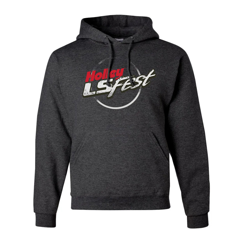 LS FEST LOGO HOODIE - BLK HEATHER