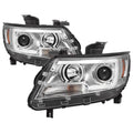 SPYDER headlights close-up