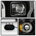 SPYDER headlights close-up