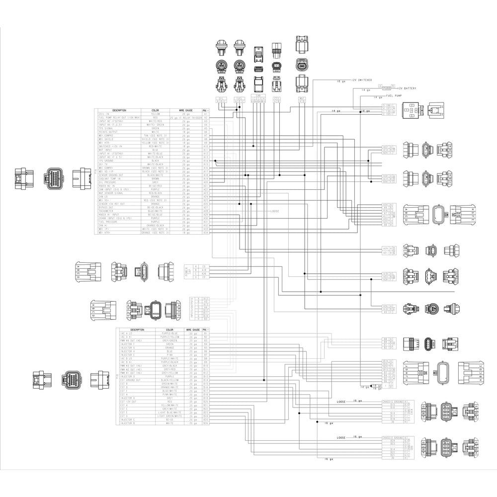 EXTENDED LENGTH 24X LS MAIN HARNESS