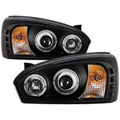 SPYDER headlights close-up