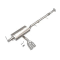 aFe cat-back exhaust installed view