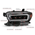 ANZO headlights close-up