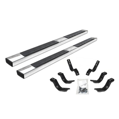 Go Rhino silver side steps