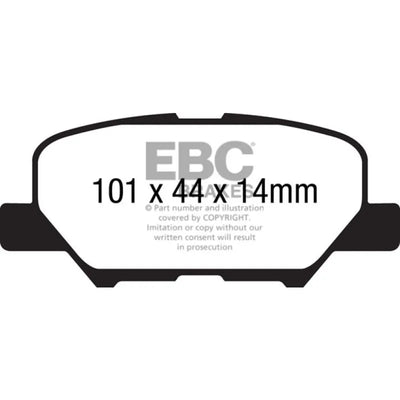 EBC red auto part