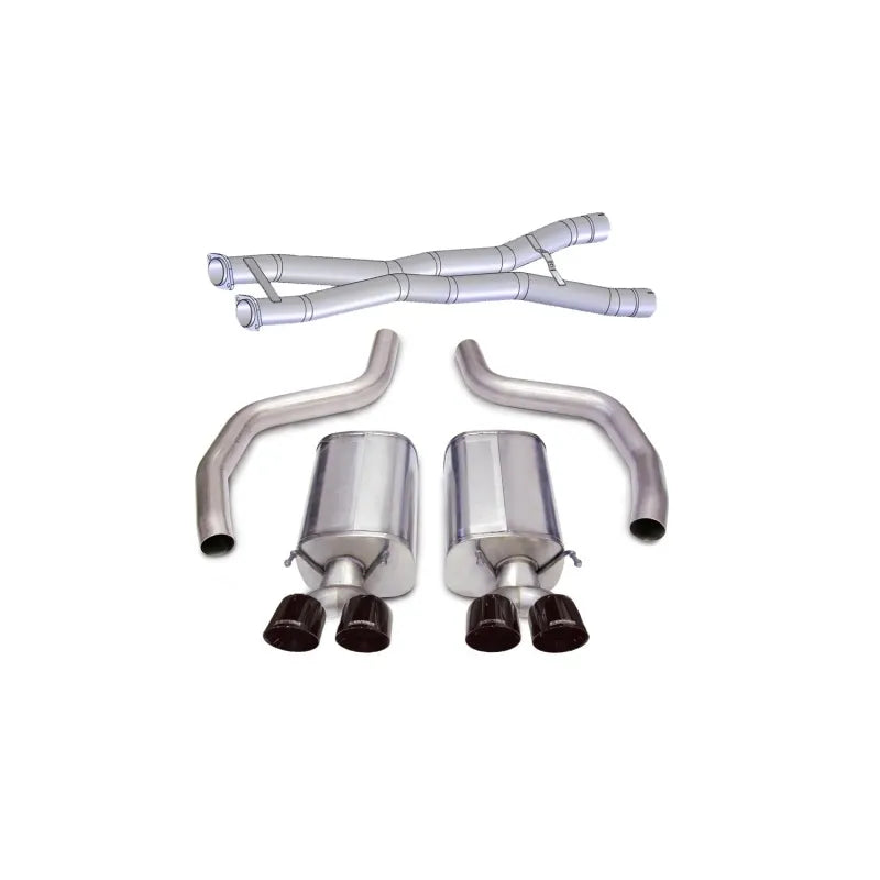 CORSA Performance black cat-back exhaust