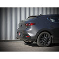 aFe axle-back exhaust installed view