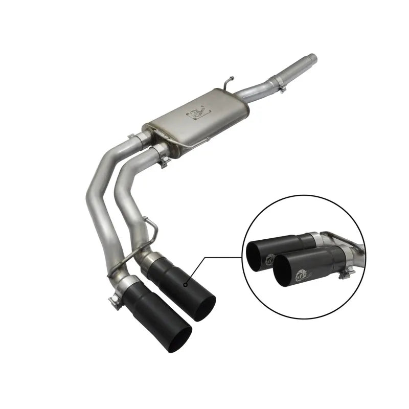 aFe black cat-back exhaust